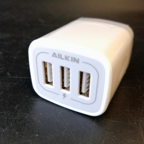 USB充電器 PT-WC-13 USB電源アダプター Ailkin 3ポート 3.1A急速充電器US...