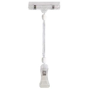 2990 PPLS POPクリップ スタンド 広告 値札 8cm幅クリップ 21.5cm 滑り止め付き 10個入