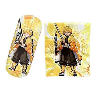 XerathDIY鬼メガネケース 胡蝶しのぶ 眼鏡ケース メガネ 拭きクロス クリーニングクロス メガネ拭き PU収納ボック