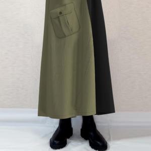 ワンピース レディース 秋服 春秋 ドッキング...の詳細画像5