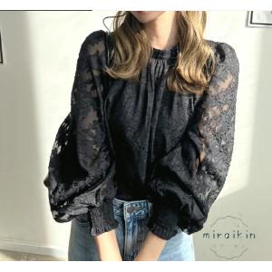 シフォンブラウス 長袖 レディース トップス ...の詳細画像5