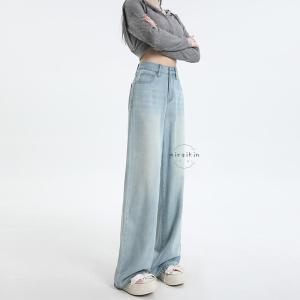 デニムパンツ 春物 レディース ワイドパンツ ...の詳細画像3