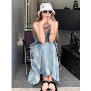 ワンピース レディース 夏物 ノースリーブ キ...の詳細画像4