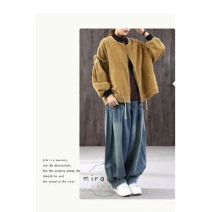サルエルパンツ デニムパンツ コクーンデニム ...の詳細画像5