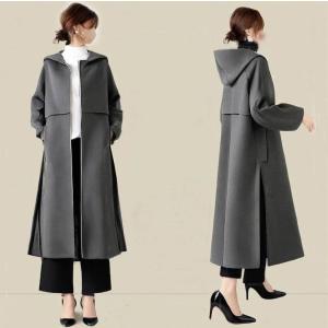 グレンチェック ロング 千鳥柄ロングコート 大きいサイズ チェック柄