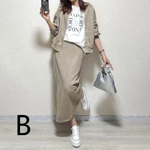 セットアップ秋 レディースセット ノーカラージ...の詳細画像4