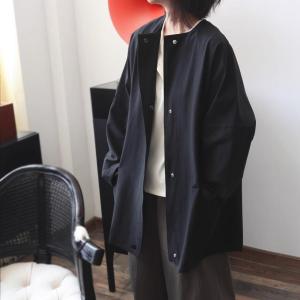 ノーカラーコート レディース 秋 春 スプリン...の詳細画像1