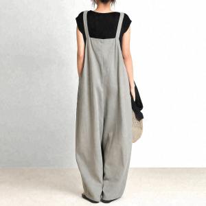 サロペット レディース 夏服 ワイドパンツ ボ...の詳細画像2