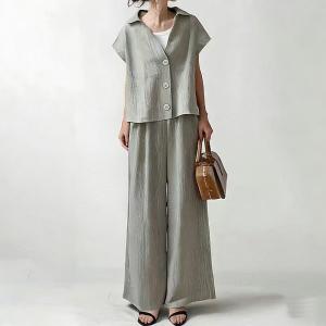 セットアップ レディース 夏服 トップス シャ...の詳細画像1