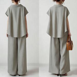 セットアップ レディース 夏服 トップス シャ...の詳細画像3