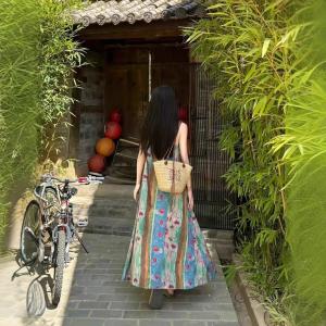 キャミソールワンピース 花柄 ノースリーブ ロ...の詳細画像2
