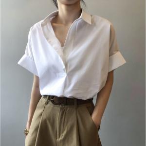 シャツ 半袖 レディース 夏 ドルマンスリーブ...の詳細画像3