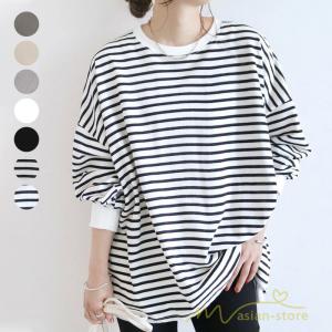 Tシャツ 長袖 レディース トップスプルオーバー...の商品画像