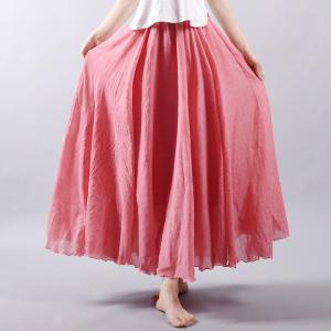 リネンスカート ロングスカート 夏秋スカート ...の詳細画像2