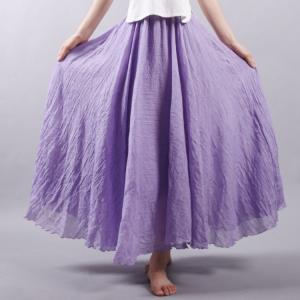 リネンスカート ロングスカート 夏秋スカート ...の詳細画像4