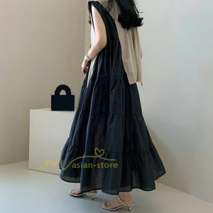 ワンピース レディース ノースリーブ ティアー...の詳細画像1
