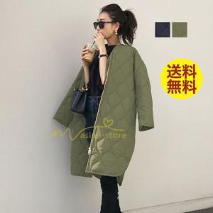 キルティングコート レディース コート 中綿コート