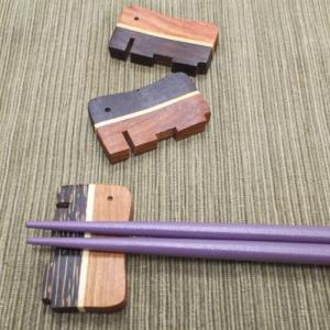 箸枕 カトラリーレスト チョップスティックレスト ぞうさん箸置き ウッド 天然 象