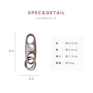 カラビナ キーホルダー 両面カラビナ ハンドス...の詳細画像3