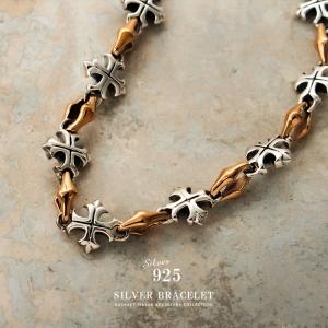 ブレスレット メンズ クロス 十字架 シルバー ブレスレットメンズ