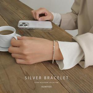 ブレスレット メンズ シルバー925 ティアドロップ シンプル ティアー
