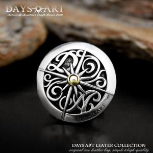 コンチョ シルバー925 ネジ式 パーツ ボタン カスタム 財布 ストーン