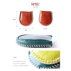 小銭入れ コインケース レザー 本革 馬蹄型 ...の詳細画像3