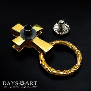 ドロップハンドル トチカン ブラス 真鍮 クロ...の詳細画像1