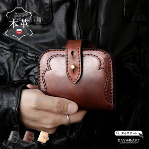 レザークラフト優 財布 二つ折り 革 厚手サドルレザー の革職人