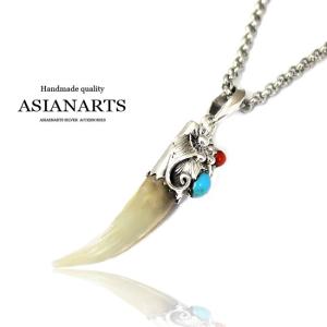 ナバホ族「Russell Sam(ラッセル・サム)」ターコイズペンダント