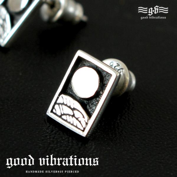 ピアス シルバー925 花札 芒に月 和柄 おしゃれ ブランド 片耳用 バラ売り good vibr...