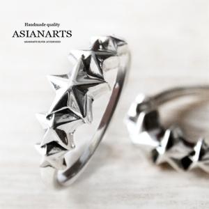 Binich（ビニッチ） ハニカム トリプル スター リング メンズ 指輪