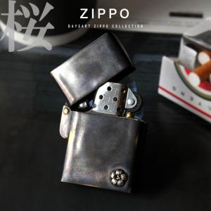 Zippoライター good vibrations アンティーク調 ブラス製デザイン