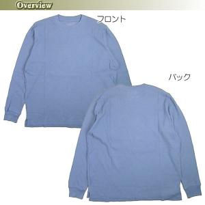 Tシャツ 長袖 メンズ ワッフル生地 無地 ロ...の詳細画像4