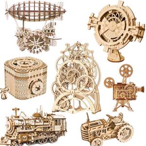 DIY木製3Dパズル 立体パズル パズル手作り 木製 クラフト