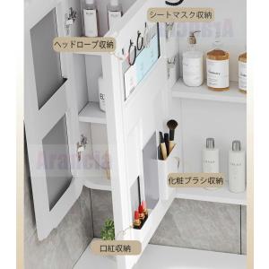 【2年保証】ミラーキャビネット 照明付き ミラ...の詳細画像4