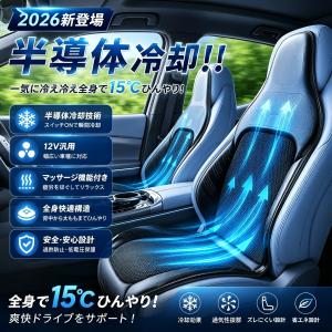 シートクーラー 車 クールシート カーシートカバー 送風 冷却プレート搭載 10コア冷却エンジン搭載 半導体冷却 シートベンチレーション 12V/24V対応 3段階調節