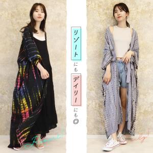 ガウンワンピース ロングカーディガン タイダイ...の詳細画像5