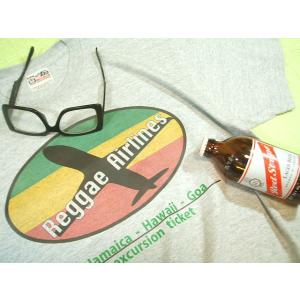 ルーツな兄貴のレゲエ・エアラインＴシャツ【土日も発送・送料無料】レゲエＴシャツ ラスタTシャツ ジャ...