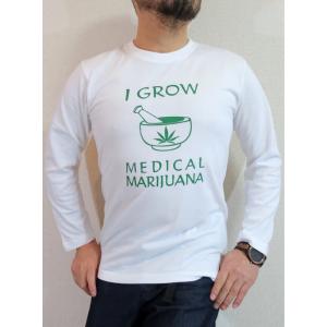 医療用？！マリファナ長袖Ｔシャツ【サイズ：S 、M 、L 、XL 、2XL】大麻柄長袖Ｔシャツ ガン...