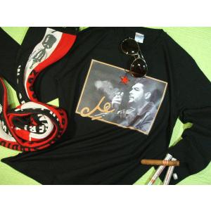 虚空に煙…哀愁ゲバラ長袖Ｔシャツ【サイズ：S 、M 、L 、XL 、2XL】CHE GUEVARA ...