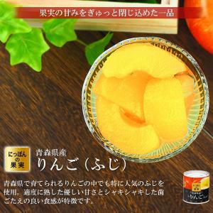 缶詰 にっぽんの果実 青森県産 りんご(ふじ)...の詳細画像2