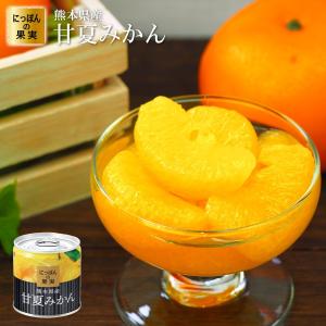 缶詰 にっぽんの果実 熊本県産 甘夏みかん 185g(2号缶) フルーツ缶詰 国産 国分 K&K