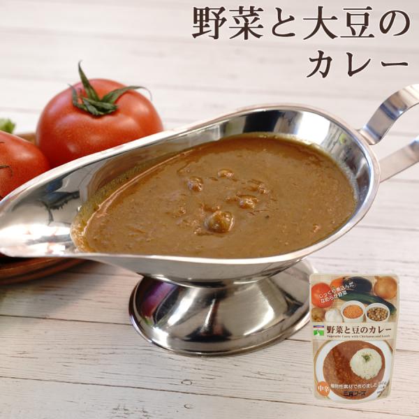 レトルトカレー 野菜と豆、大豆のカレー 180g 三育フーズ ビーガン ベジタリアン レトルト食品