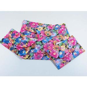 ポーチ 1101（花柄生地、スパンコール、ビーズのポーチ）おまかせ　