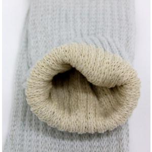 絹と綿二重編みサポーター ロングタイプ約36c...の詳細画像3