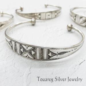 HERMES エルメス トゥアレグ バングル ブレスレット T5 シルバー HERMES (エルメス) トゥアレグ T5 シルバーバングル