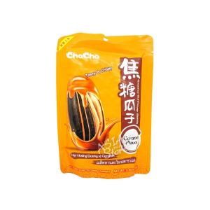 【常温便】チャチャひまわりの種（カラメル味）/洽洽焦糖瓜子160g【6924187853898】【異なる配送便の商品の同時購入不可】