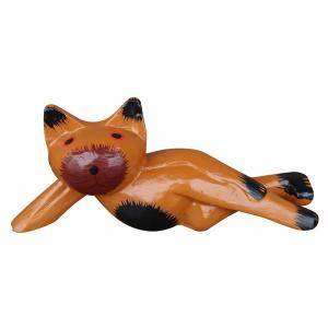 コモドドラゴンの木彫り 50cm コモドオオトカゲの置物 爬虫類の置物