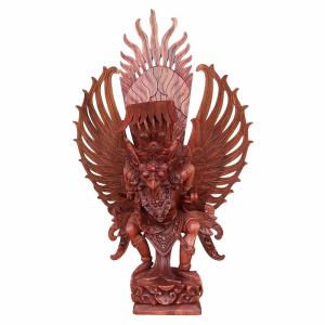 ドラゴンの木彫り 龍の木彫り スワール無垢材 左向き 50cm 竜の木彫り